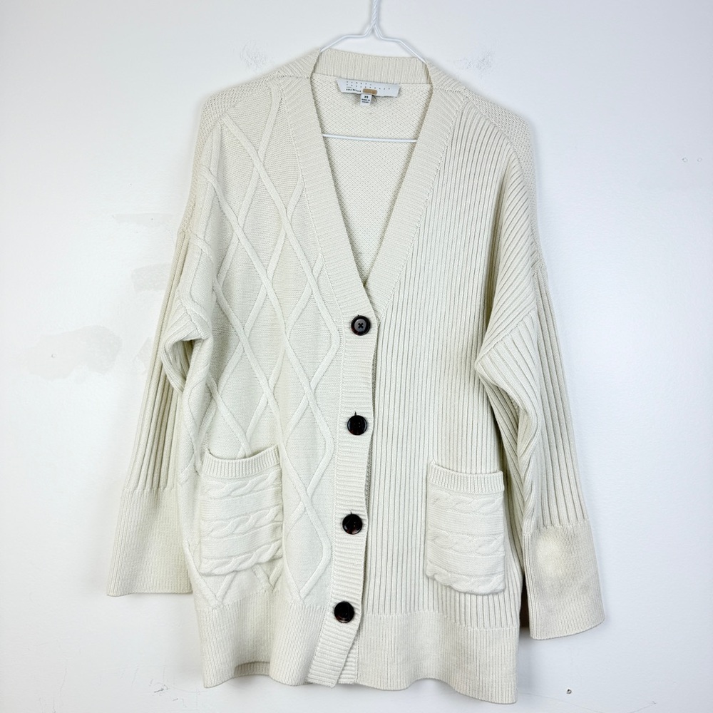 Osman Oversized Asymmetric Patchwork Cable Knit B… - image 6